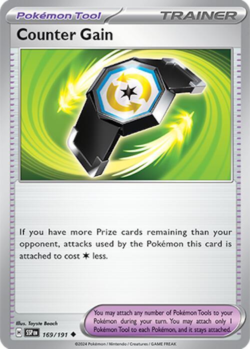 Counter Gain 169/191 - Pokemon TCG Surging Sparks card