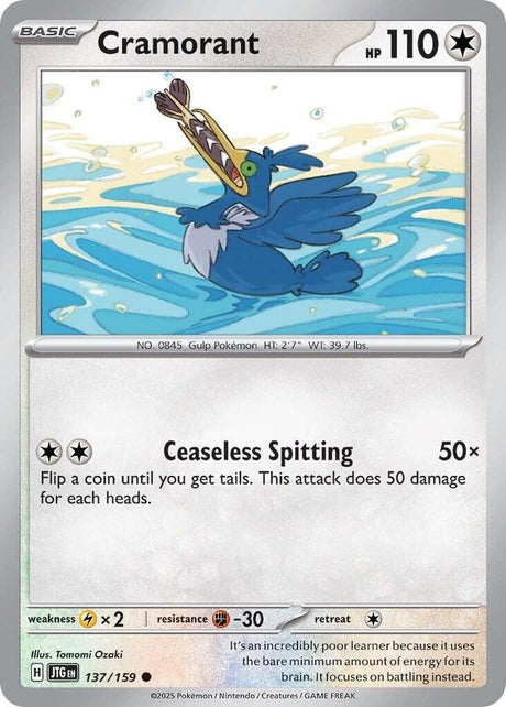 Cramorant 137/159 - Pokemon TCG Journey Together card