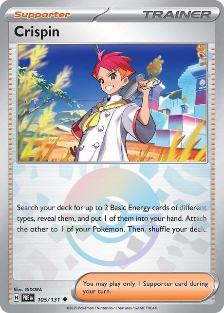 Crispin 105/131 - Poké Ball Reverse Holo - Pokemon TCG Prismatic Evolutions card