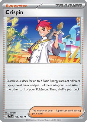 Crispin 105/131 - Standard card artwork - Pokemon TCG Prismatic Evolutions card