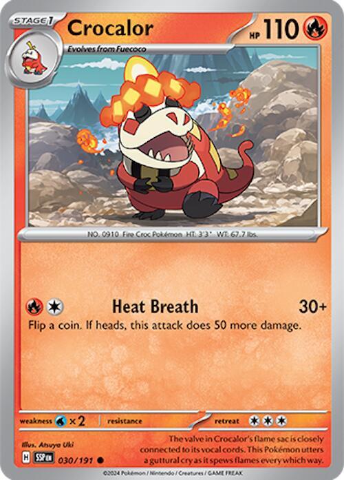 Crocalor 030/191 - Pokemon TCG Surging Sparks card
