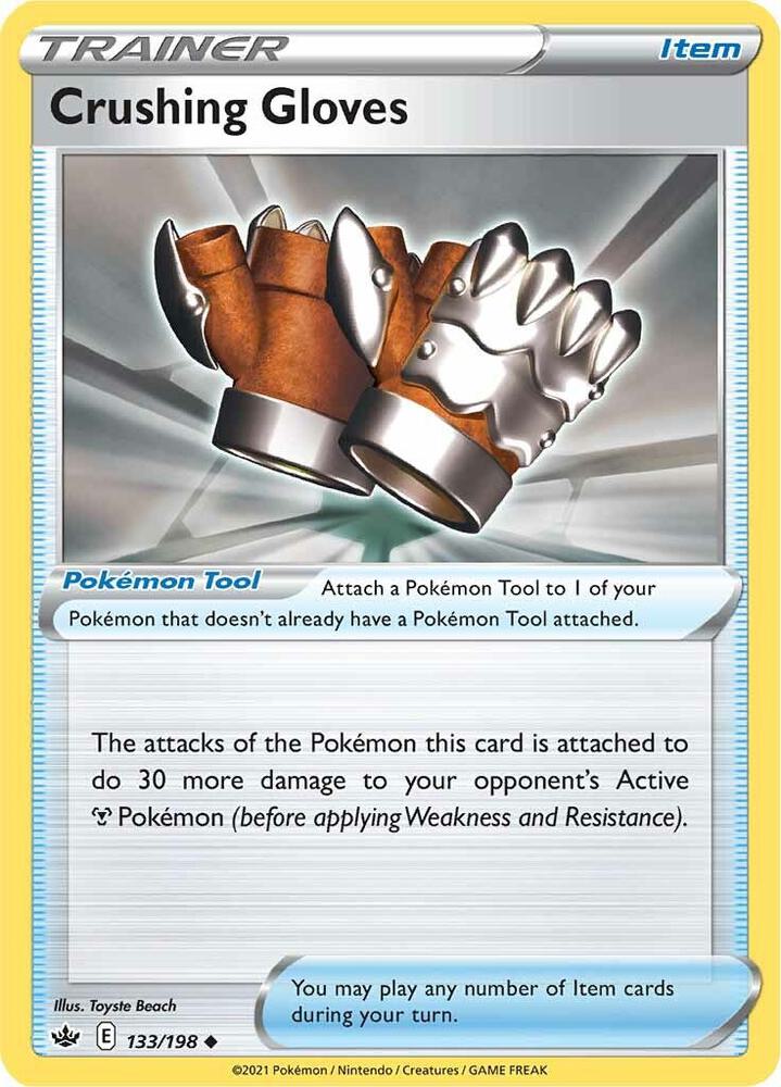 Crushing Gloves 133 - Pokemon TCG Chilling Reign card