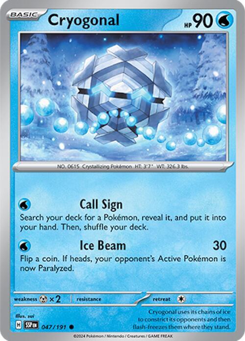 Cryogonal 047/191 - Pokemon TCG Surging Sparks card