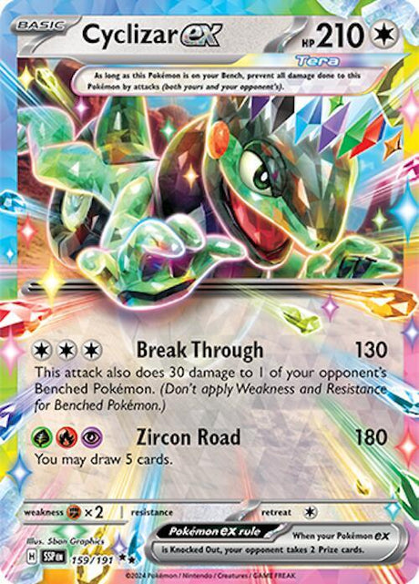 Cyclizar ex 159/191 - Pokemon TCG Surging Sparks card