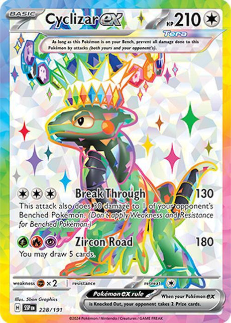 Cyclizar ex 228/191 - Pokemon TCG Surging Sparks card