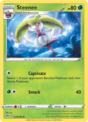 Steenee - Darkness Ablaze 015/189 Pokémon card