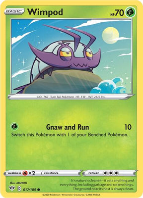 Wimpod - Darkness Ablaze 017/189 Pokémon card