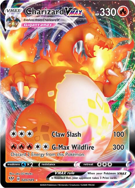 Charizard VMAX - Darkness Ablaze 020/189 Pokémon card
