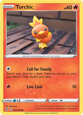 Torchic - Darkness Ablaze 022/189 Pokémon card