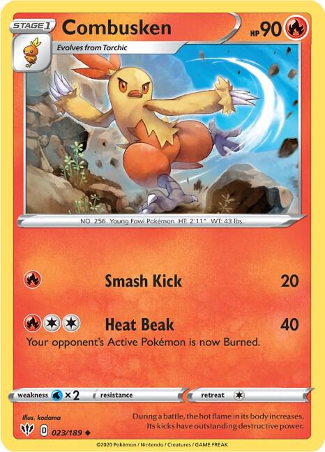 Combusken - Darkness Ablaze 023/189 Pokémon card