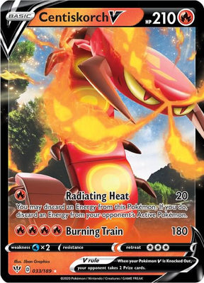 Centiskorch V - Darkness Ablaze 033/189 Pokémon card