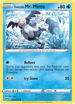 Galarian Mr. Mime - Darkness Ablaze 035/189 Pokémon card
