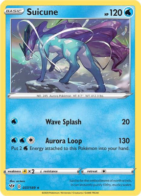 Suicune - Darkness Ablaze 037/189 Pokémon card