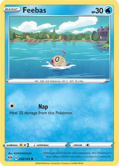 Feebas - Darkness Ablaze 038/189 Pokémon card