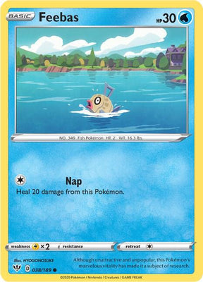 Feebas - Darkness Ablaze 038/189 Pokémon card