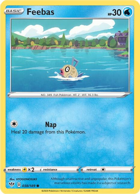 Feebas - Darkness Ablaze 038/189 Pokémon card