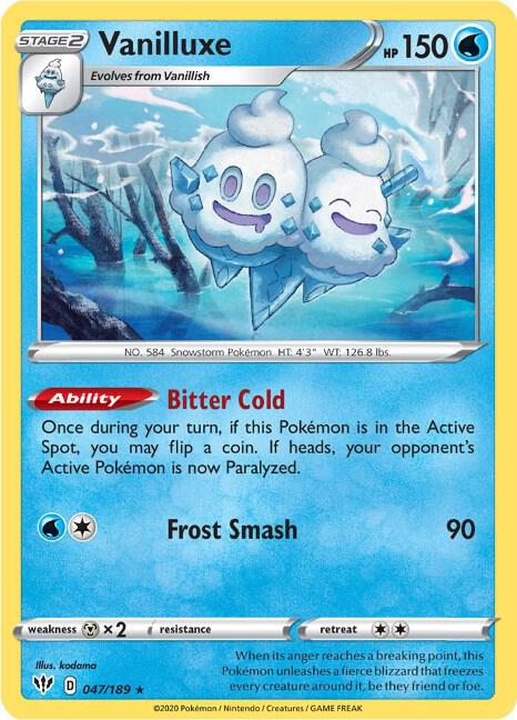 Vanilluxe - Darkness Ablaze 047/189 Pokémon card