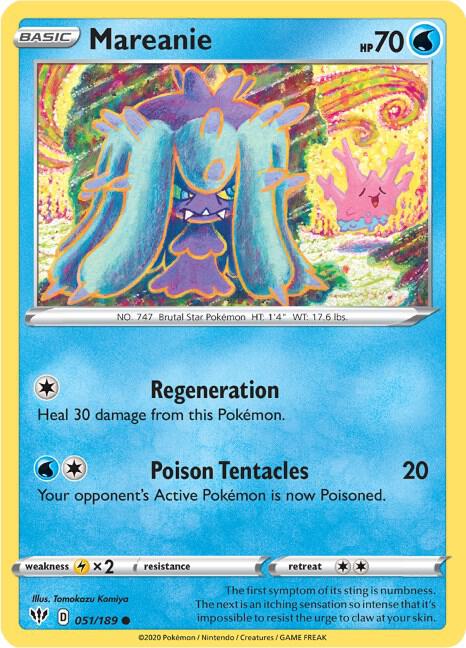 Mareanie - Darkness Ablaze 051/189 Pokémon card
