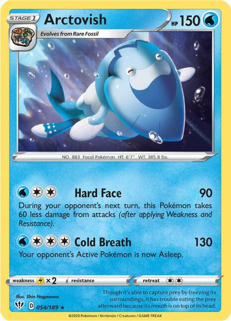 Arctovish - Darkness Ablaze 054/189 Pokémon card