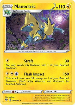 Manectric - Darkness Ablaze 059/189 Pokémon card