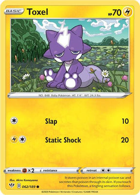 Toxel - Darkness Ablaze 062/189 Pokémon card