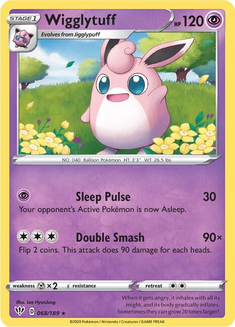 Wigglytuff - Darkness Ablaze 068/189 Pokémon card