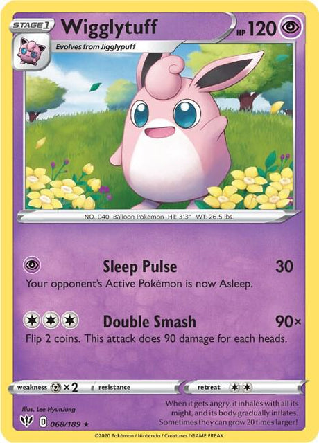 Wigglytuff - Darkness Ablaze 068/189 Pokémon card