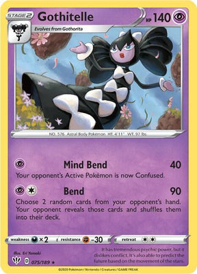 Gothitelle - Darkness Ablaze 075/189 Pokémon card