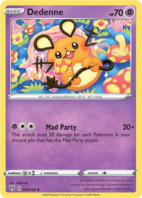Dedenne - Darkness Ablaze 078/189 Pokémon card