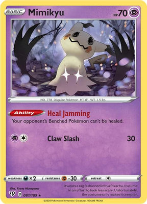 Mimikyu - Darkness Ablaze 081/189 Pokémon card