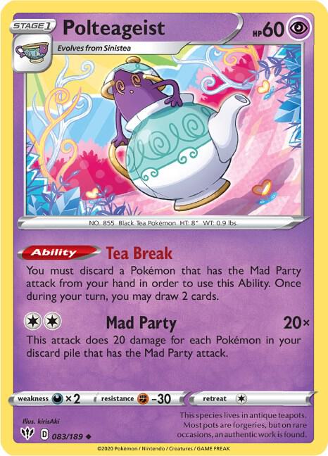 Polteageist - Darkness Ablaze 083/189 Pokémon card