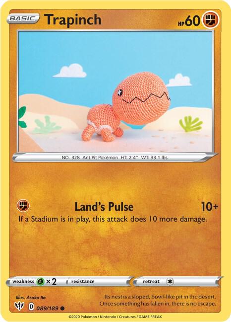 Trapinch - Darkness Ablaze 089/189 Pokémon card