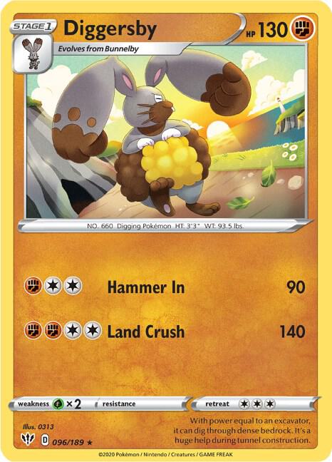 Diggersby - Darkness Ablaze 096/189 Pokémon card