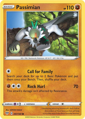 Passimian - Darkness Ablaze 097/189 Pokémon card