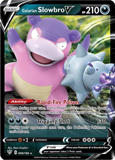Galarian Slowbro V - Darkness Ablaze 099/189 Pokémon card
