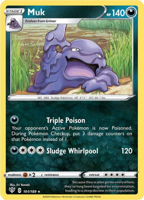 Muk - Darkness Ablaze 101/189 Pokémon card