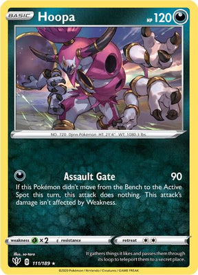 Hoopa - Darkness Ablaze 111/189 Pokémon card