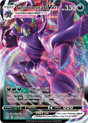 Grimmsnarl VMAX - Darkness Ablaze 115/189 Pokémon card