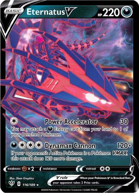 Eternatus V - Darkness Ablaze 116/189 Pokémon card
