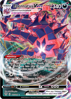 Eternatus VMAX - Darkness Ablaze 117/189 Pokémon card