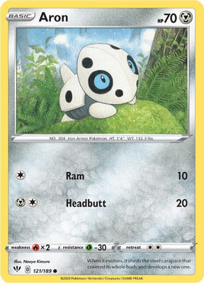 Aron - Darkness Ablaze 121/189 Pokémon card