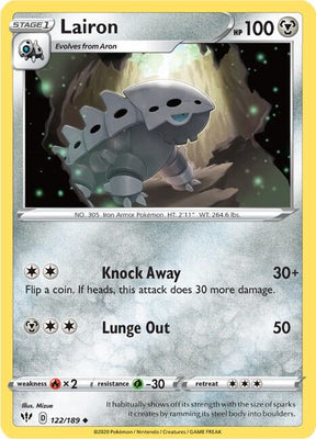 Lairon - Darkness Ablaze 122/189 Pokémon card