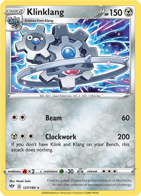 Klinklang - Darkness Ablaze 127/189 Pokémon card