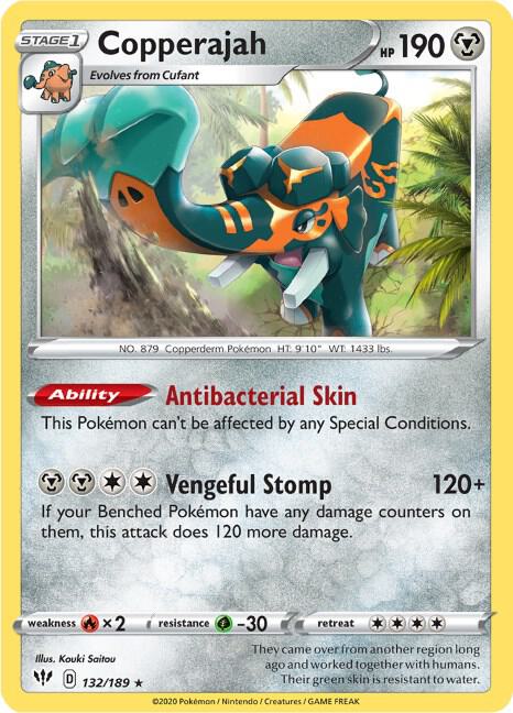 Copperajah - Darkness Ablaze 132/189 Pokémon card