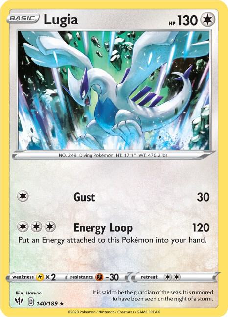 Lugia - Darkness Ablaze 140/189 Pokémon card