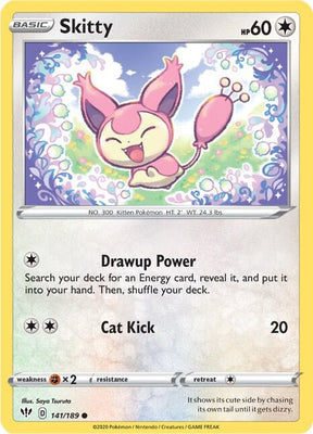 Skitty - Darkness Ablaze 141/189 Pokémon card