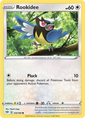 Rookidee - Darkness Ablaze 154/189 Pokémon card