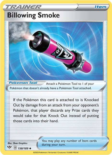 Billowing Smoke - Darkness Ablaze 158/189 Pokémon card