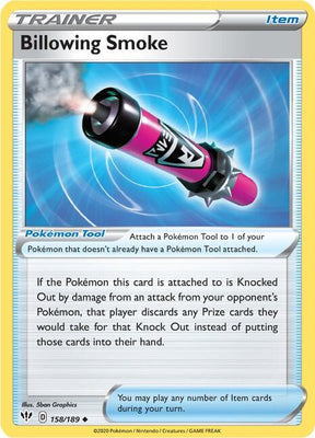 Billowing Smoke - Darkness Ablaze 158/189 Pokémon card