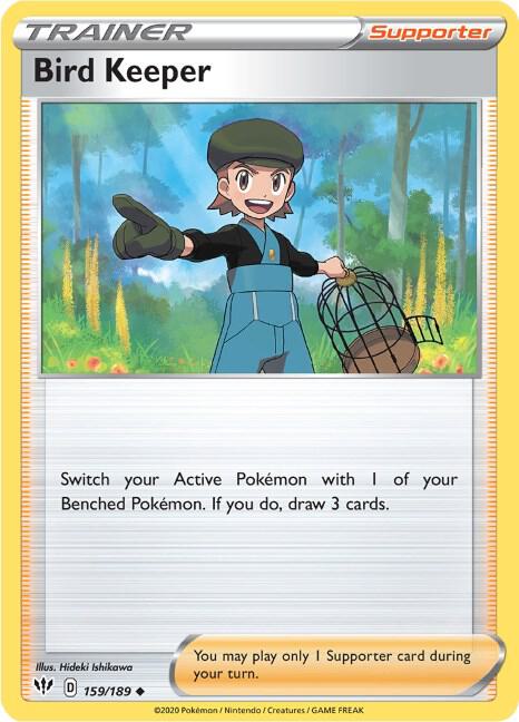 Bird Keeper - Darkness Ablaze 159/189 Pokémon card